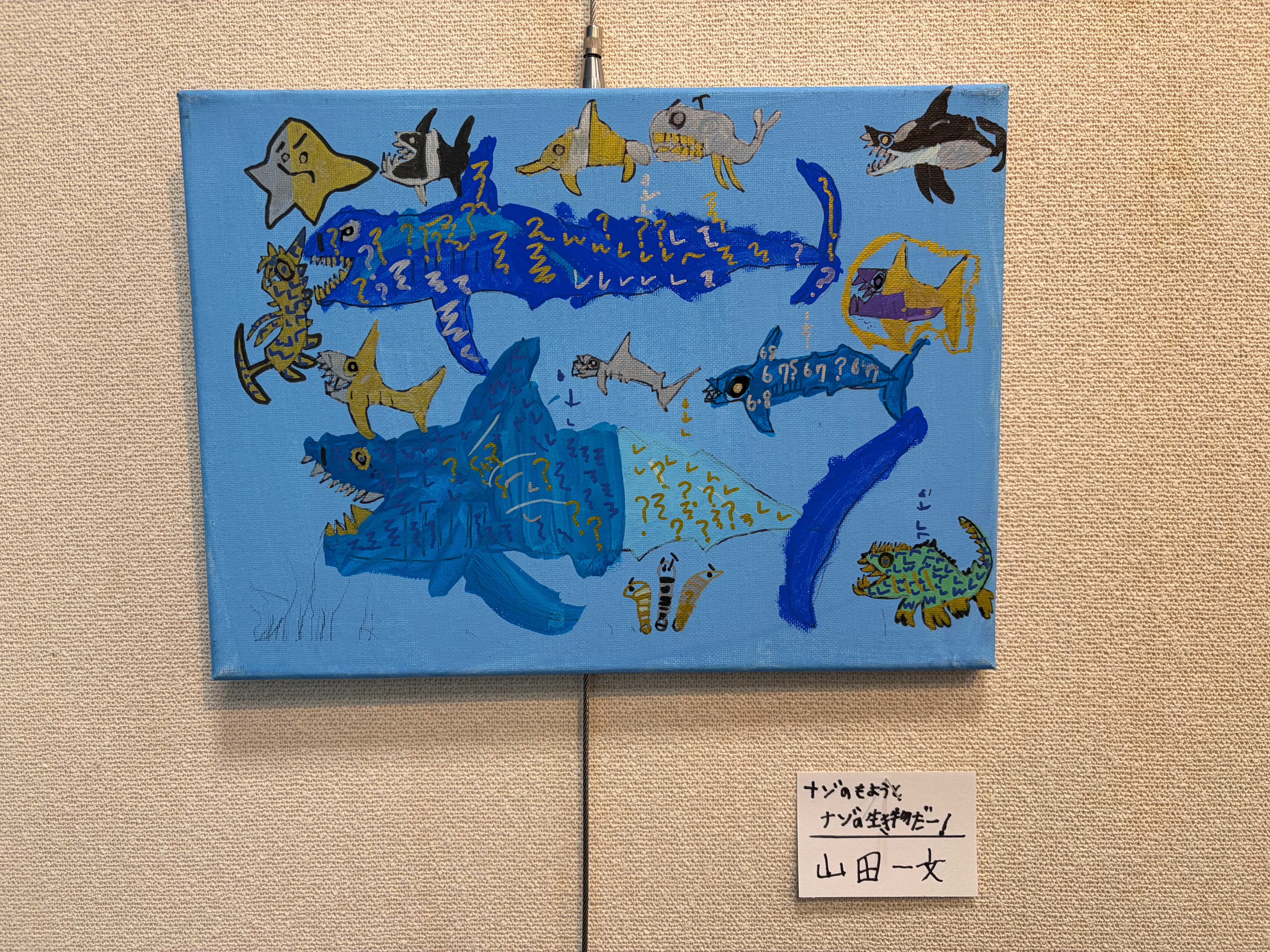 ナゾのもようとナゾの生き物だー!